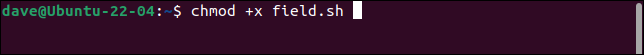 使用 chmod 使脚本可执行