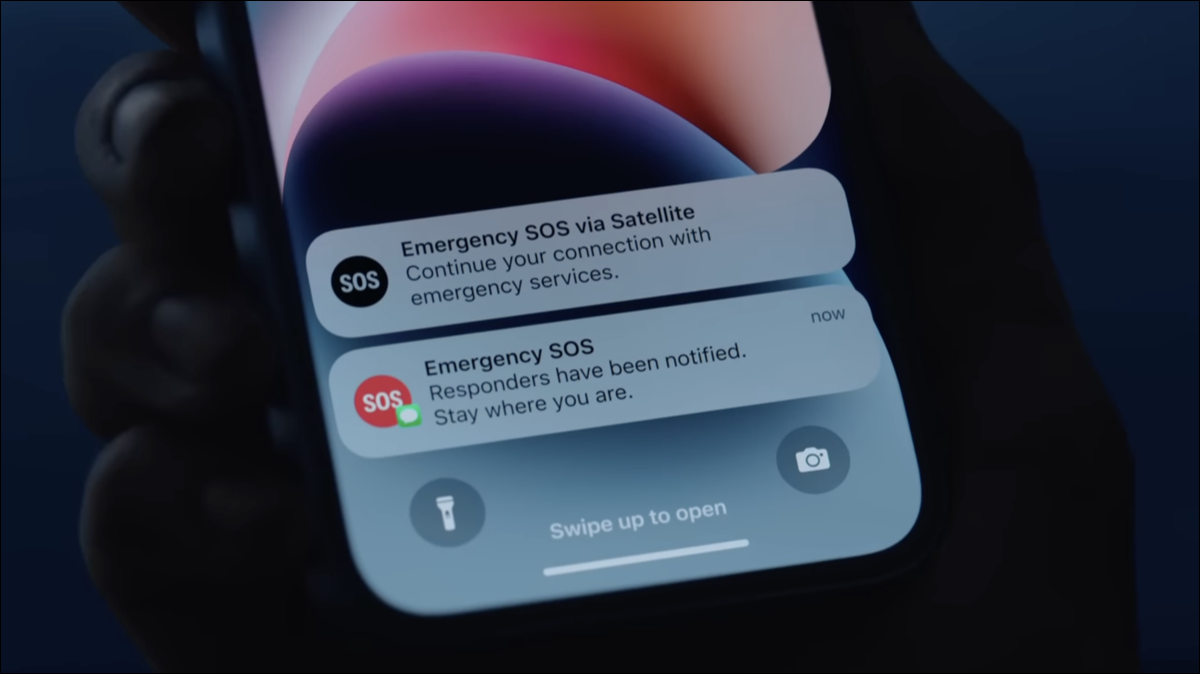 SOS d'urgence via les notifications par satellite