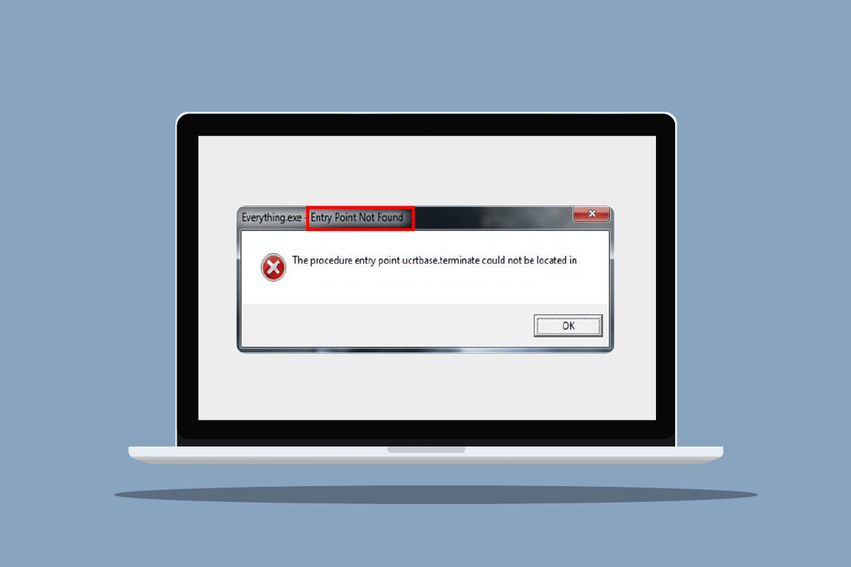 Corrigir o erro do ponto de entrada do procedimento no Windows