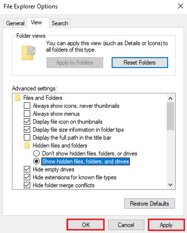 Faceți clic pe Aplicare și apoi pe OK pentru a salva modificările. Remediați codul de eroare 0x80070456 0xa0019 în Windows 10