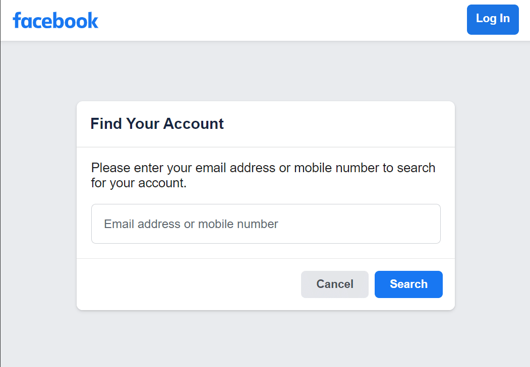访问 Facebook 身份站点。