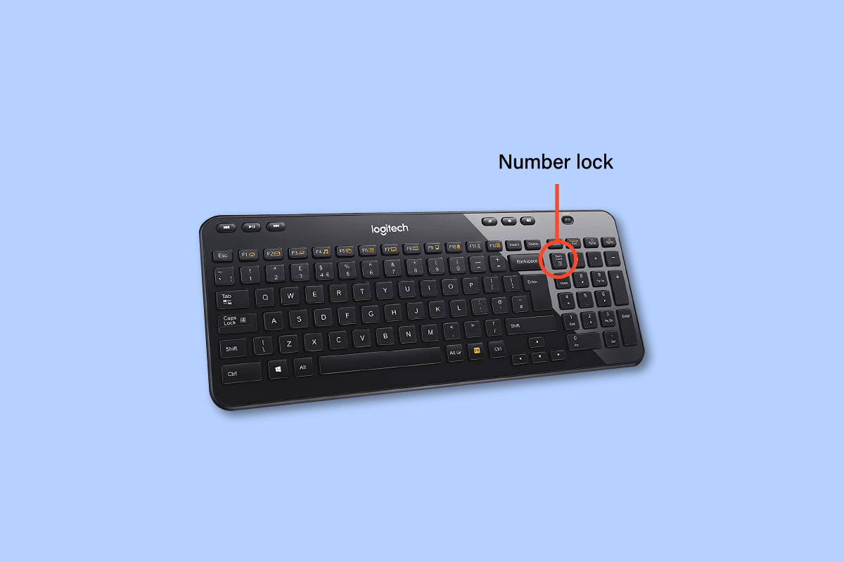 Como desativar o bloqueio de número do teclado Logitech