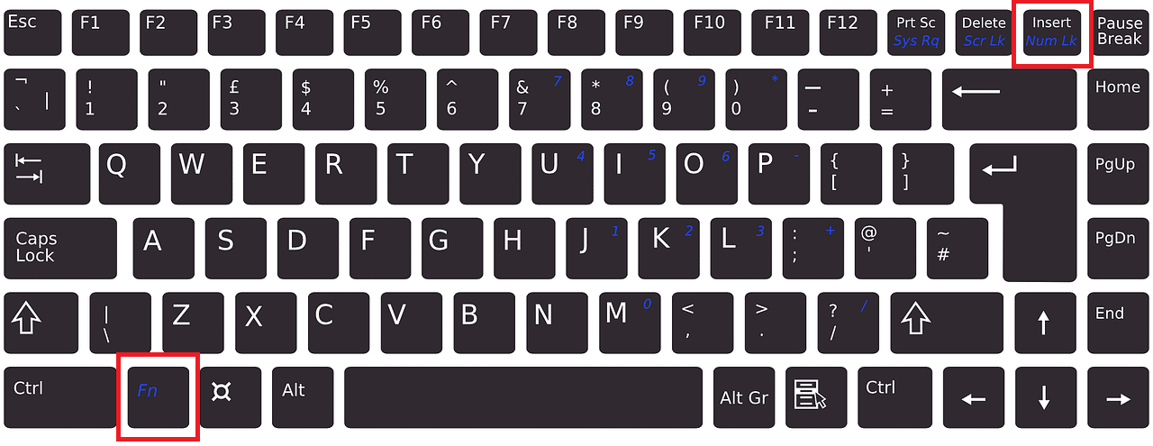 Ativar ou desativar o Num Lock usando as teclas de função | Como desativar o bloqueio de número do teclado Logitech