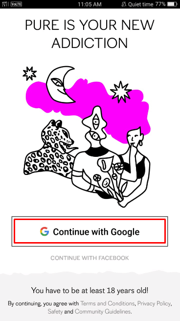 Quindi registrati semplicemente utilizzando il tuo ID Apple, Google o Huawei.