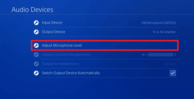 scegli Regola livello microfono. Come utilizzare la chat vocale in H1Z1 PS4