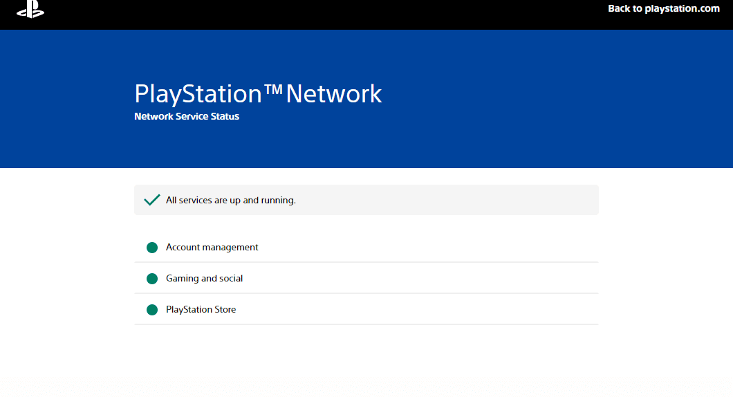 Controlla i server di PlayStation Network