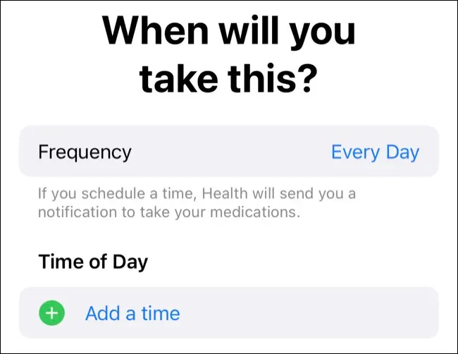 iOS 16 で薬を追跡する
