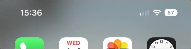iOS 16 のメニューバーにバッテリーをパーセンテージで表示