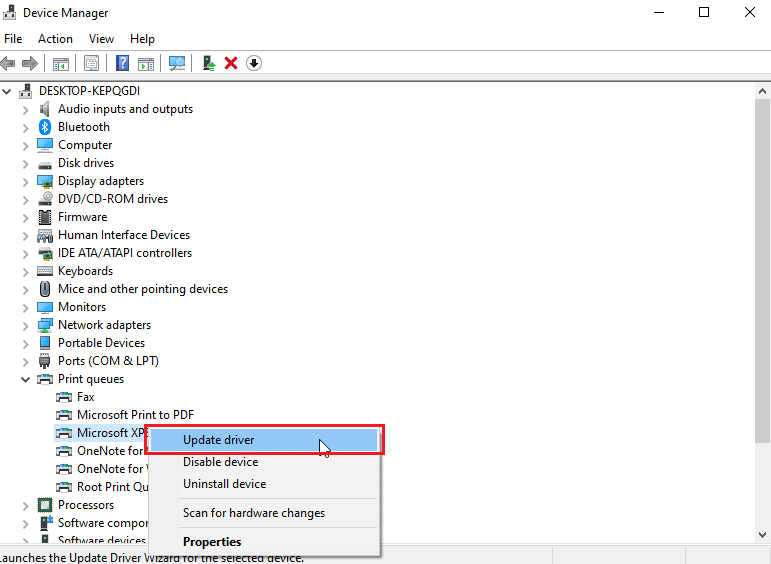 Druckertreiber aktualisieren. Beheben Sie Probleme bei der Druckerinstallation in Windows 10