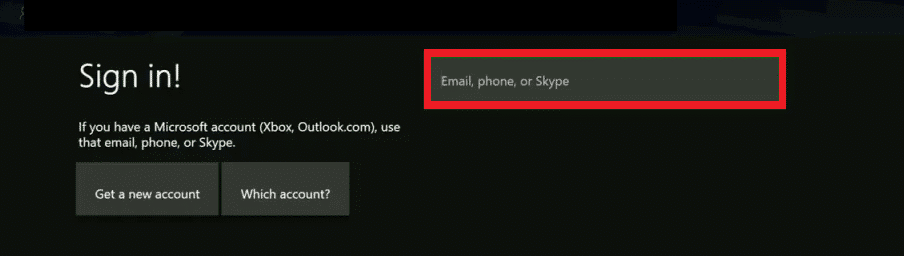 Xbox konsolunuzun Oturum aç menüsüne gidin