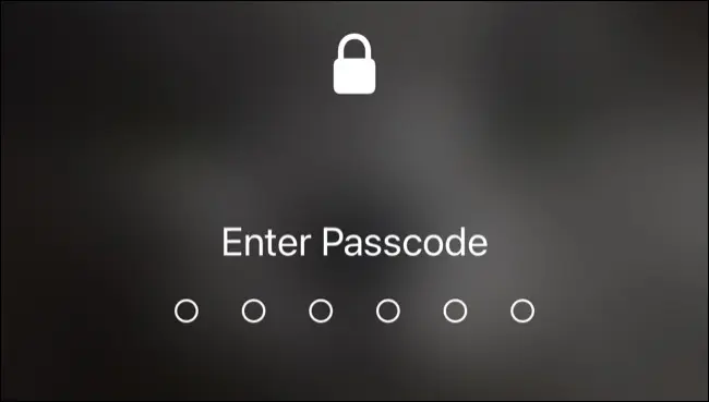 iPhoneのロック画面