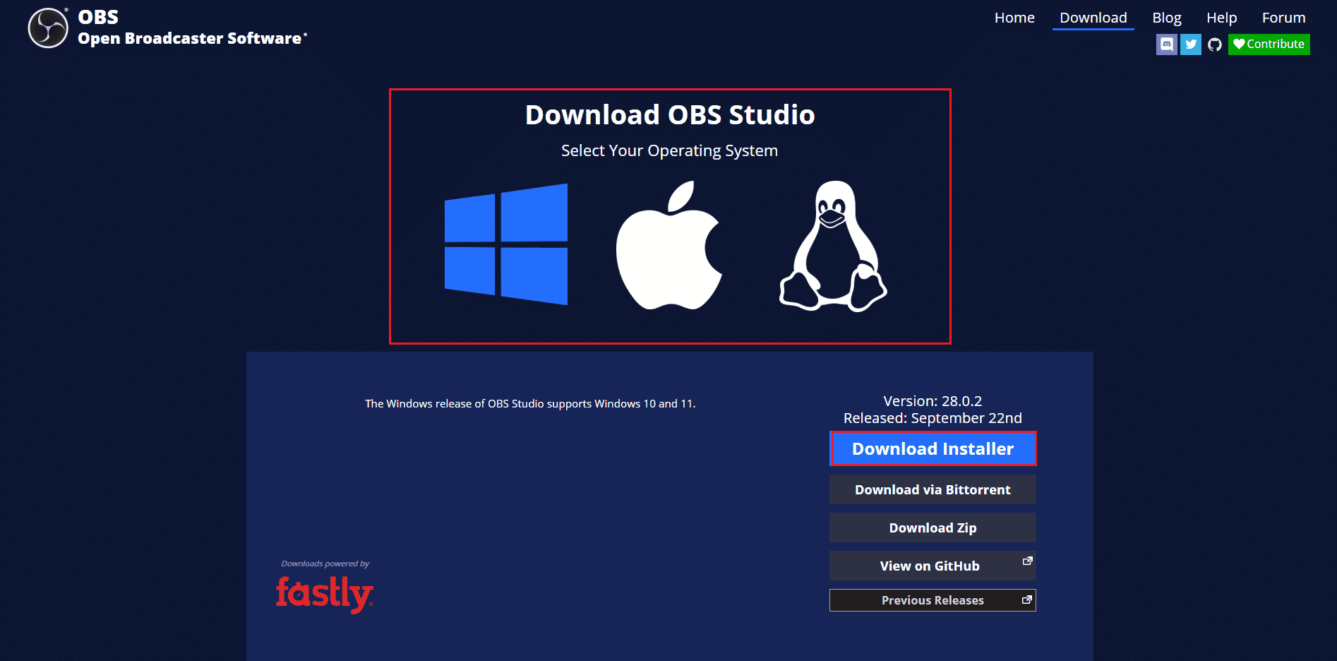télécharger OBS Studio