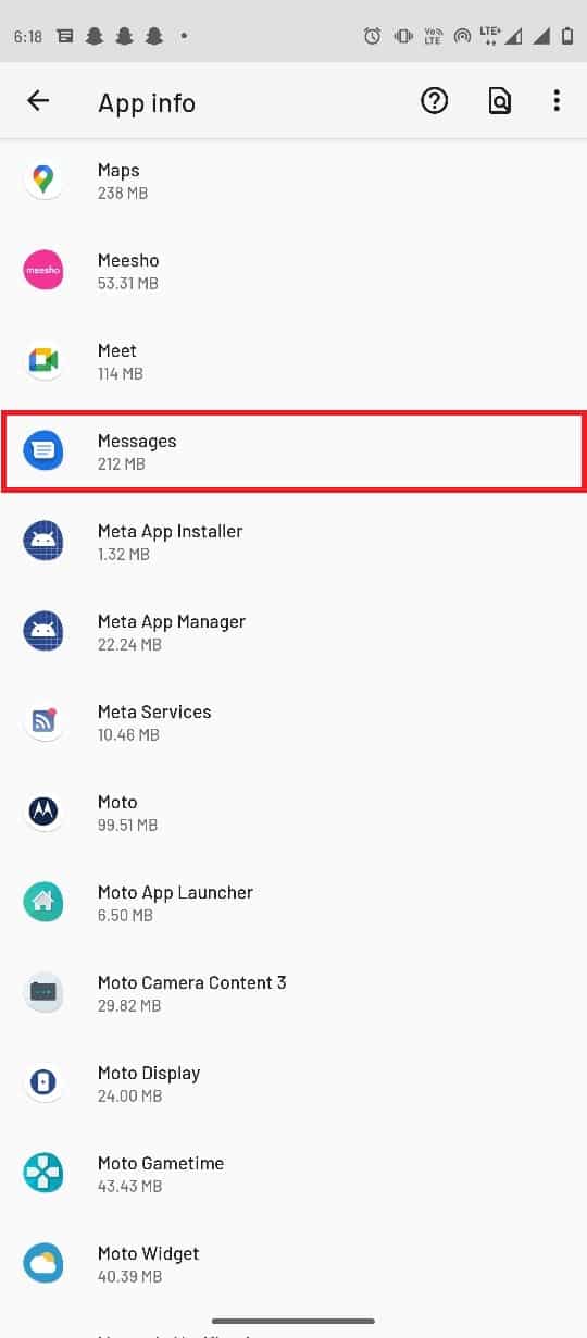 Appuyez sur Messages