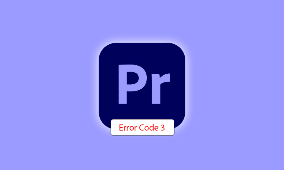 修復 Windows 10 中的 Premiere Pro 錯誤代碼 3