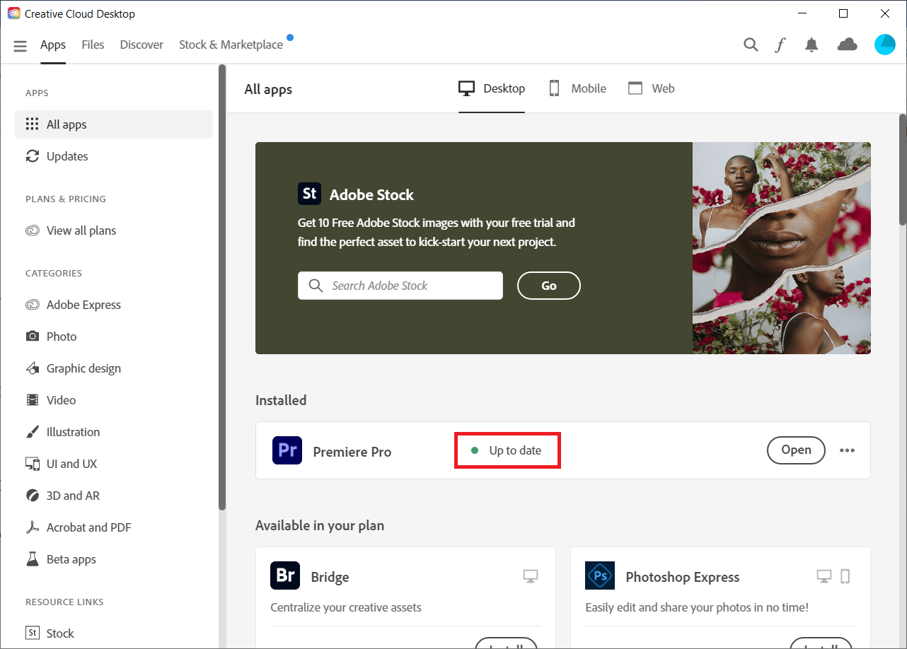 Premiere Pro 是最新的。修復 Windows 10 中的 Premiere Pro 錯誤代碼 3