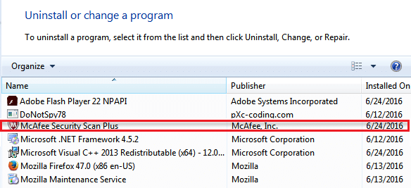 McAfee'ye sağ tıklayın ve ardından Kaldır | McAfee'yi Windows 10'dan tamamen kaldırın