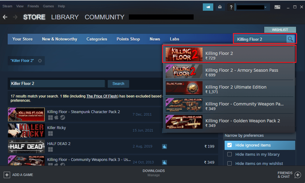 เข้าสู่ Killing Floor 2 และคลิกที่ผลลัพธ์ด้านบน แก้ไข Killing Floor 2 รอปัญหาผู้เล่น