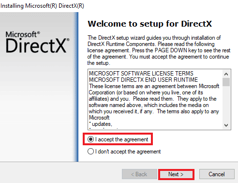 ติดตั้ง DirectX . อีกครั้ง