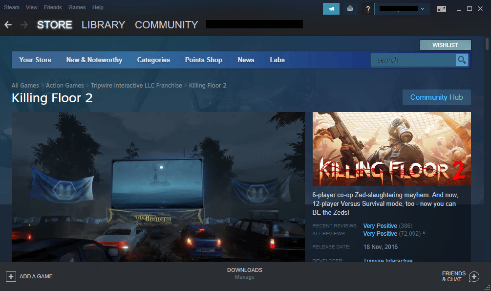 ติดตั้งเกมใหม่ แก้ไข Killing Floor 2 รอปัญหาผู้เล่น