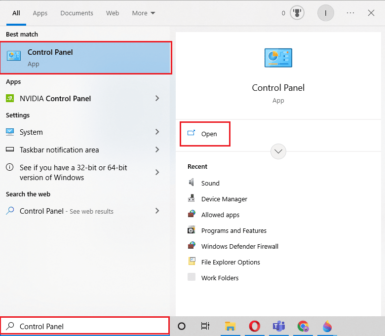 Ouvrez le Panneau de configuration. Comment résoudre l'erreur 413 de Dropbox com dans Windows 10