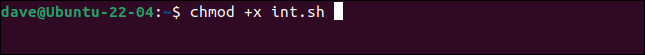 Usare chmod per rendere eseguibile uno script
