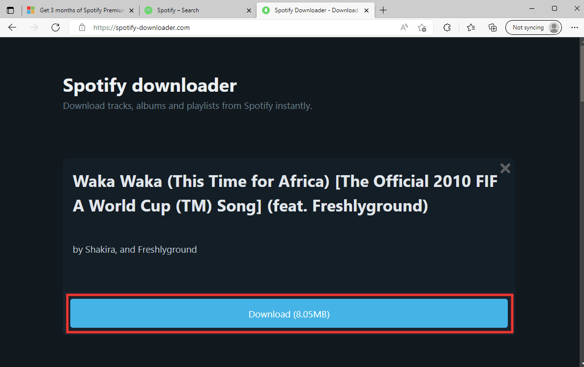ダウンロードをクリックします。 Spotify Premiumを永久に無料で入手する9つの方法