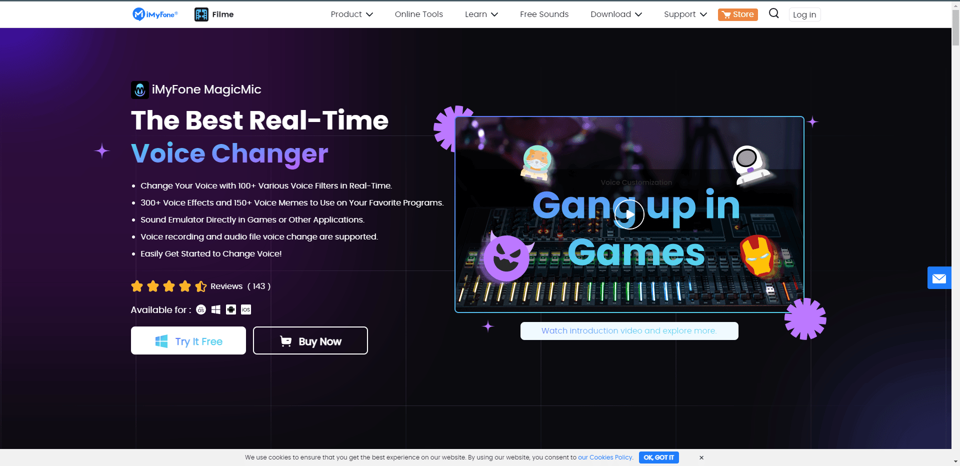 เว็บไซต์อย่างเป็นทางการของ iMyFone MagicMic