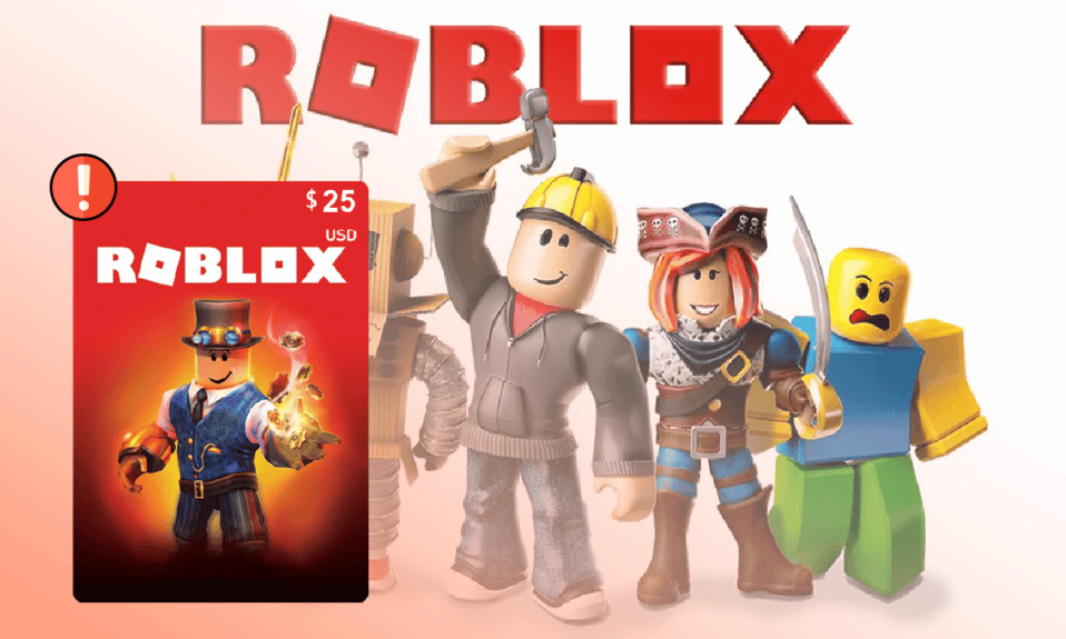 6 способов исправить неработающую подарочную карту Roblox