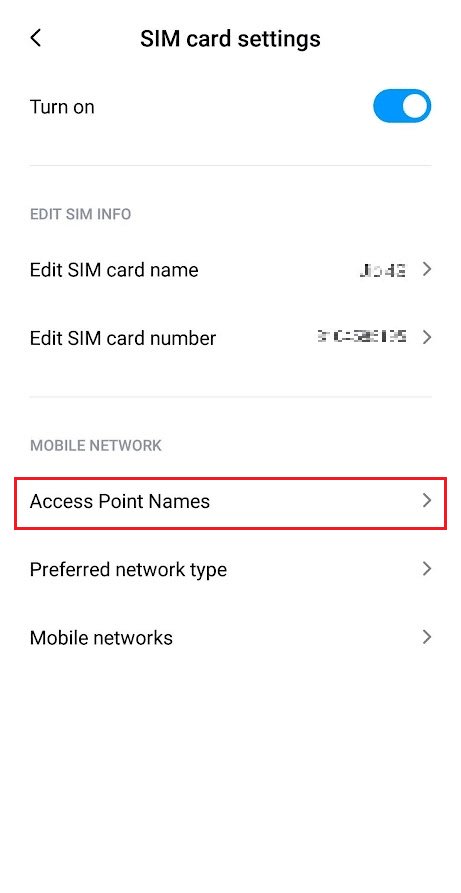 اضغط على Access Point Names | كيف يمكنك تحديث Boost Mobile Towers | هو Boost التبديل إلى 5G