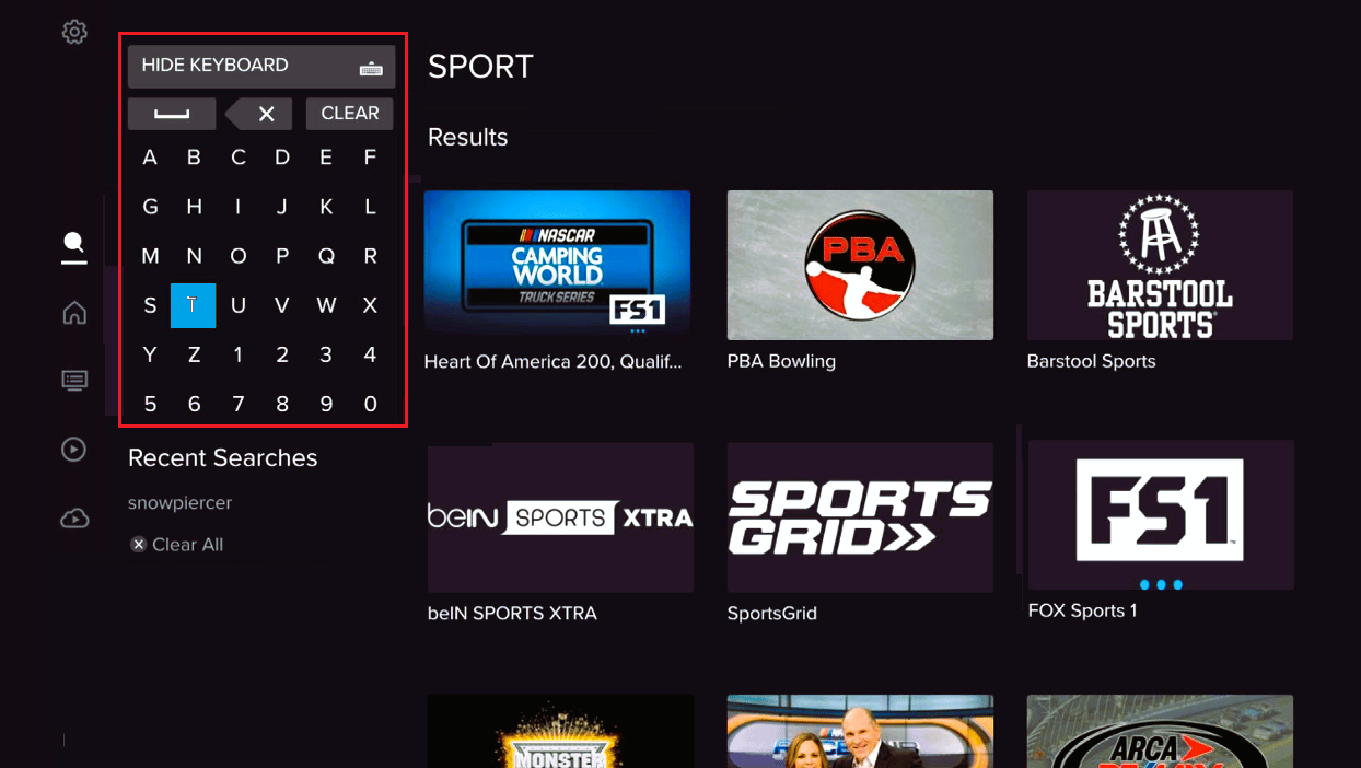 recherche de clavier sling tv. Correction de l'erreur 4 310 de Sling TV