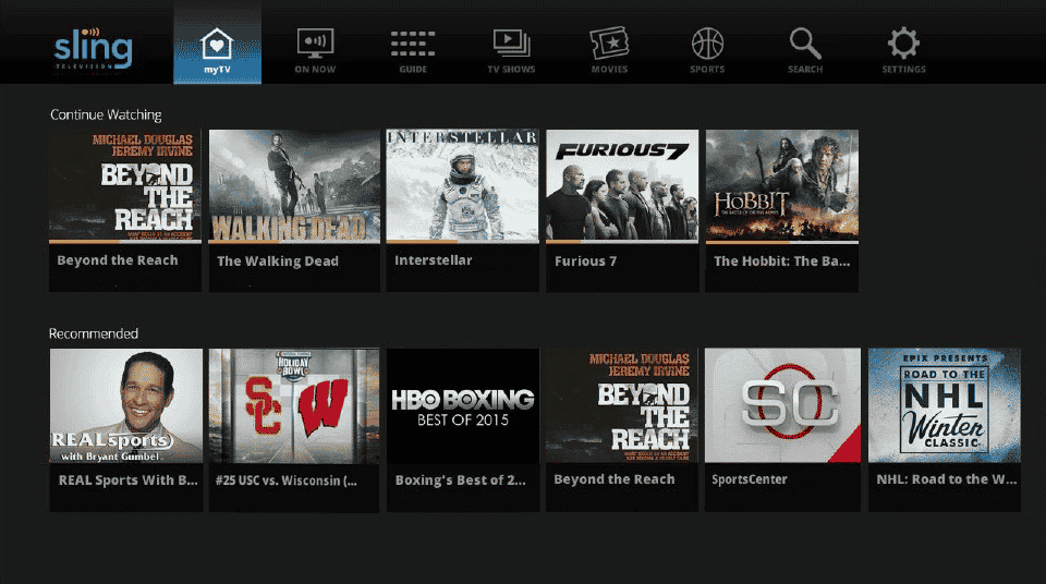 Aplicativo Sling TV. Corrigir o erro da Sling TV 4 310