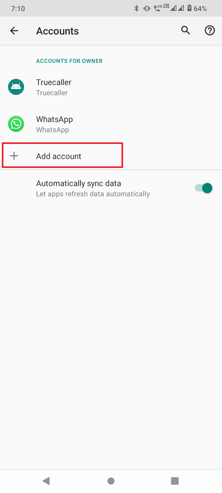 toque em adicionar conta. Corrigir o problema de falha de login do Pokemon GO