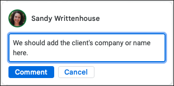Comentar en Google Docs