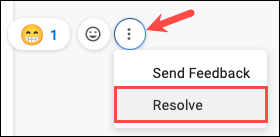 Opción para resolver un emoji