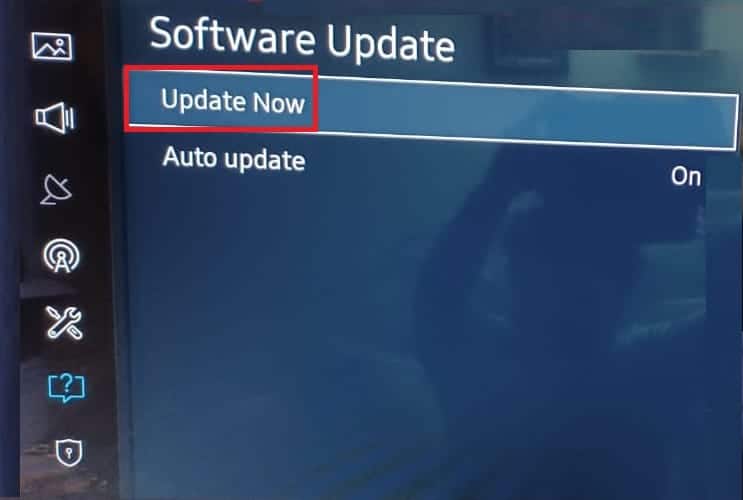 Mettre à jour maintenant Mise à jour du logiciel Samsung TV. Correction de la liaison de modèle d'erreur sur Samsung TV