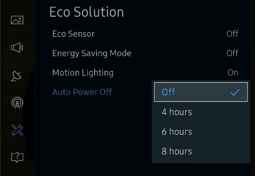 Désactiver l'économiseur d'énergie du téléviseur Samsung