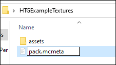 Doku klasörünüzde "pack.mcmeta" adlı bir metin dosyası oluşturun.