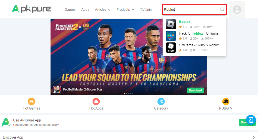 Roblox'u arayın. Okul Chromebook'unda Roblox Nasıl Oynanır?