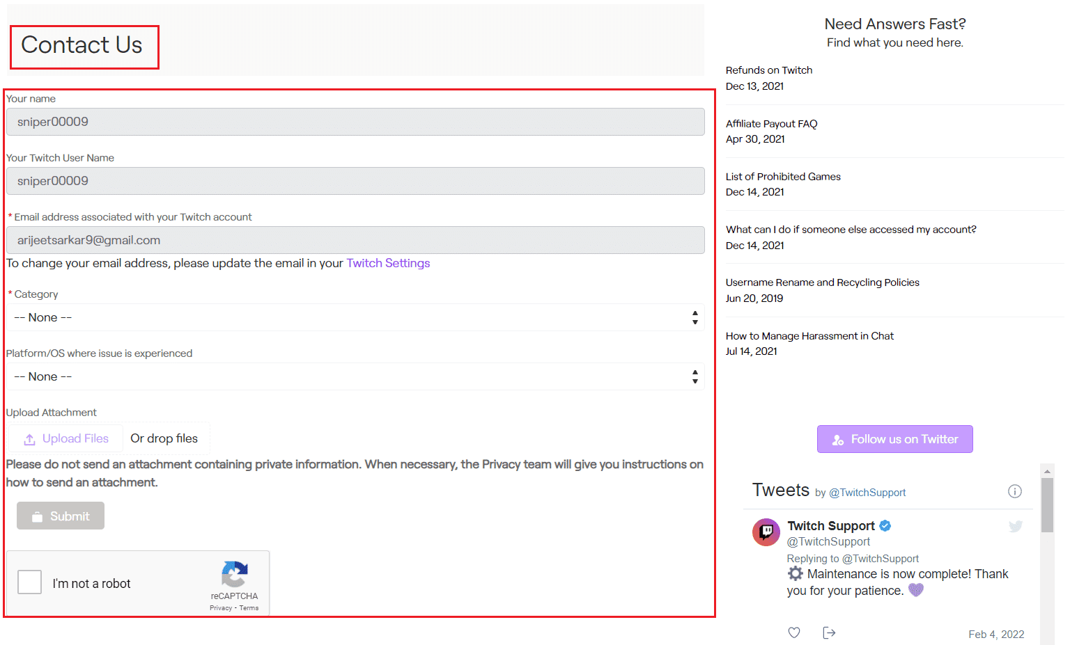 اتصل بدعم Twitch. إصلاحات سهلة لقضايا Twitch Lagging