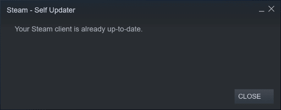 Verifique se o Steam está atualizado