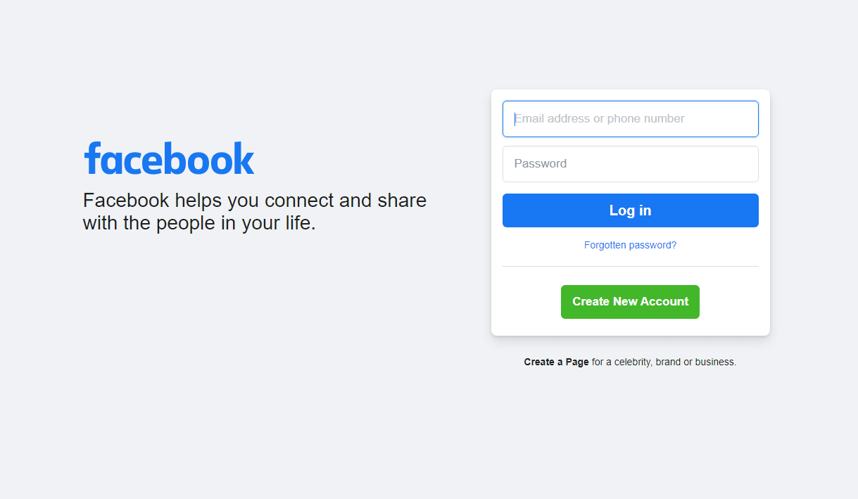 Visite o Facebook em qualquer navegador do seu PC.