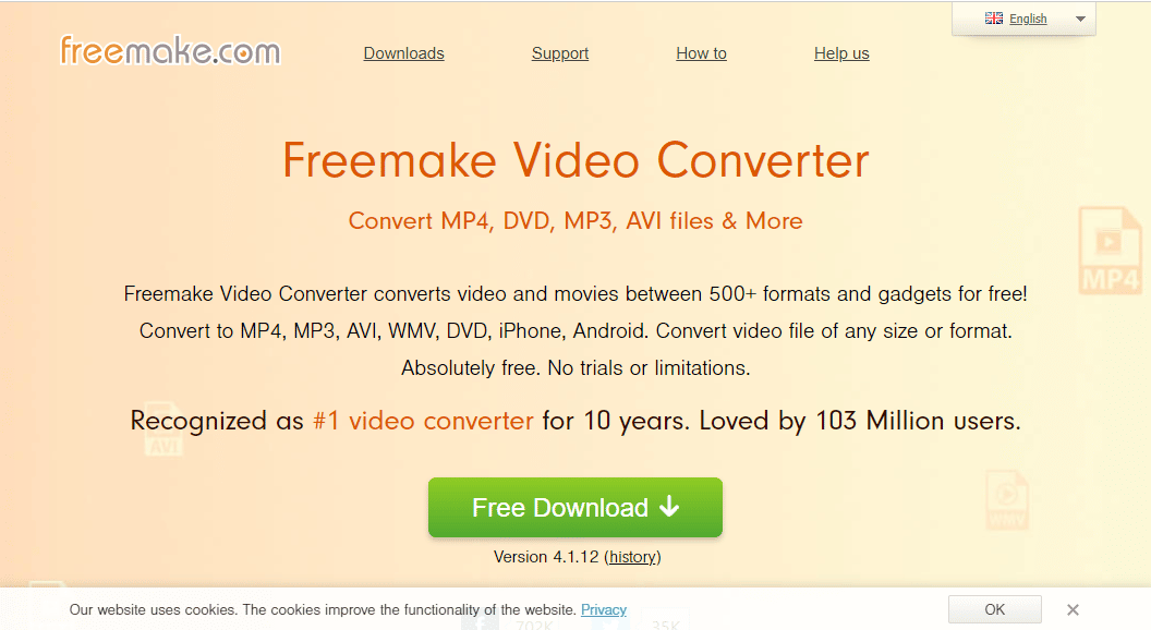 Freemake 视频转换器。前 13 名最佳免费 YouTube 到 MP4 转换器工具