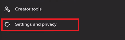 tocca Impostazioni e privacy | come eliminare l'account TikTok di qualcun altro