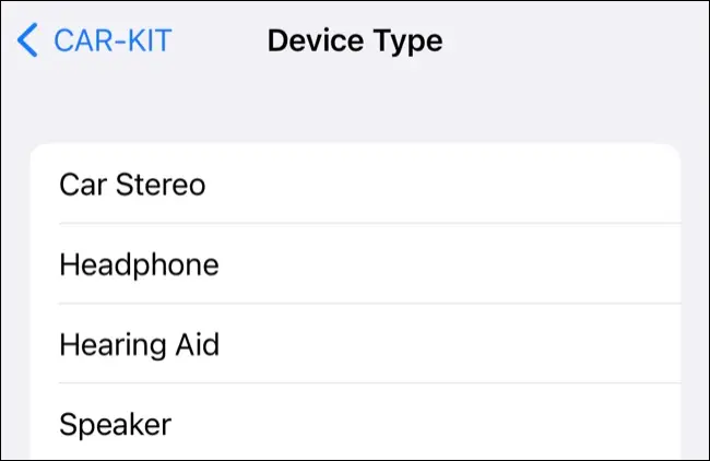Atribuiți o etichetă unui dispozitiv Bluetooth în Setările iOS