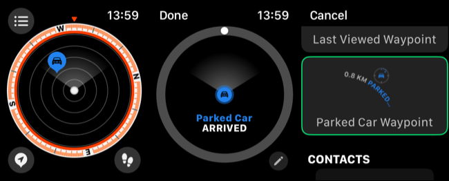 Găsește-ți mașina parcata cu un Apple Watch