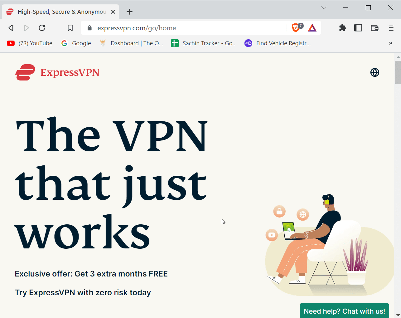 página de inicio de expressVPN. Cómo desbloquear Minecraft en la escuela