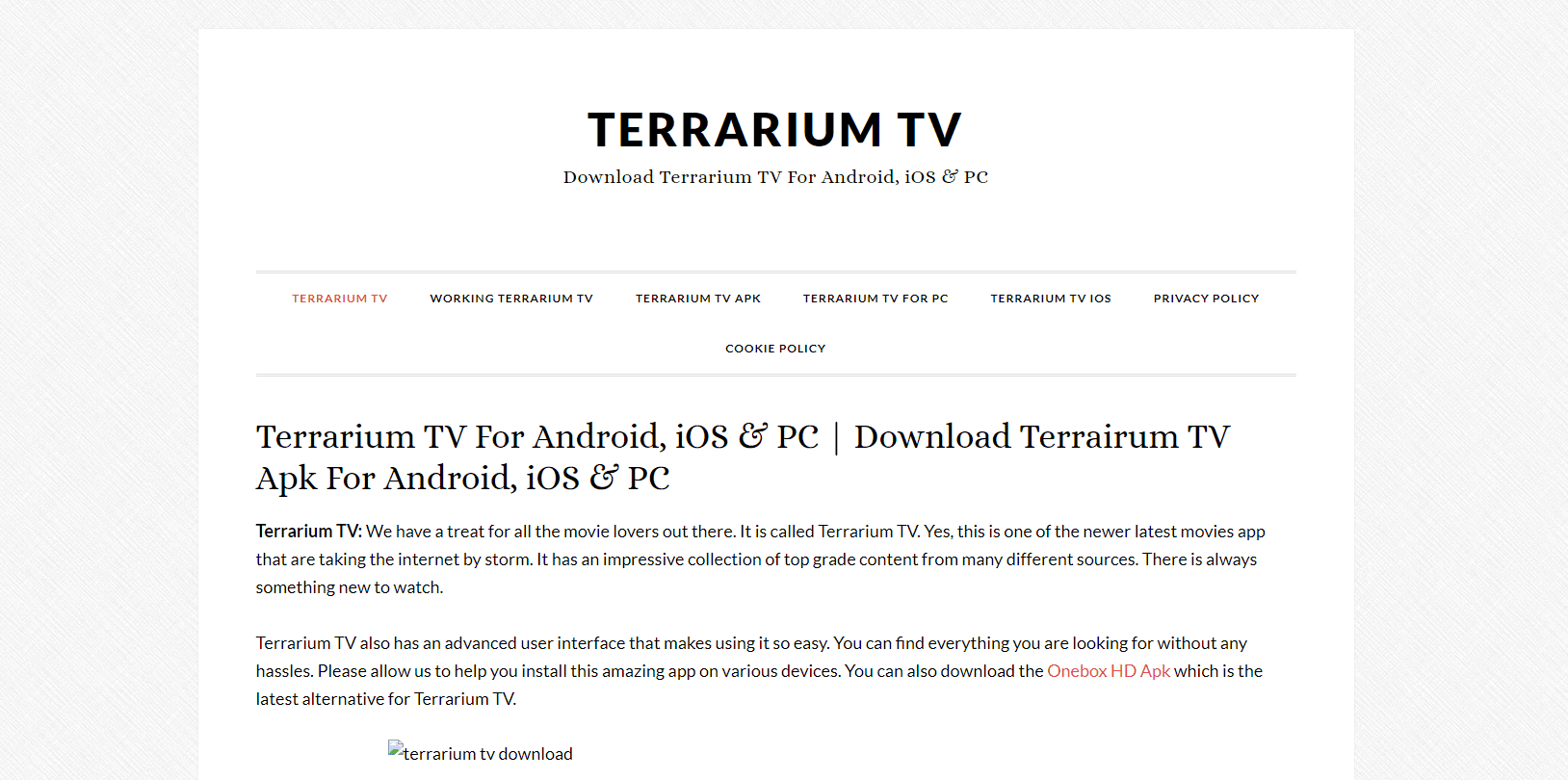 Telewizja do terrarium