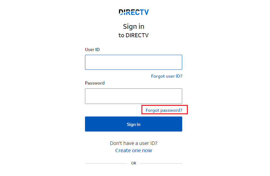 accesso diretto password dimenticata. Come accedere al tuo account DIRECTV Now