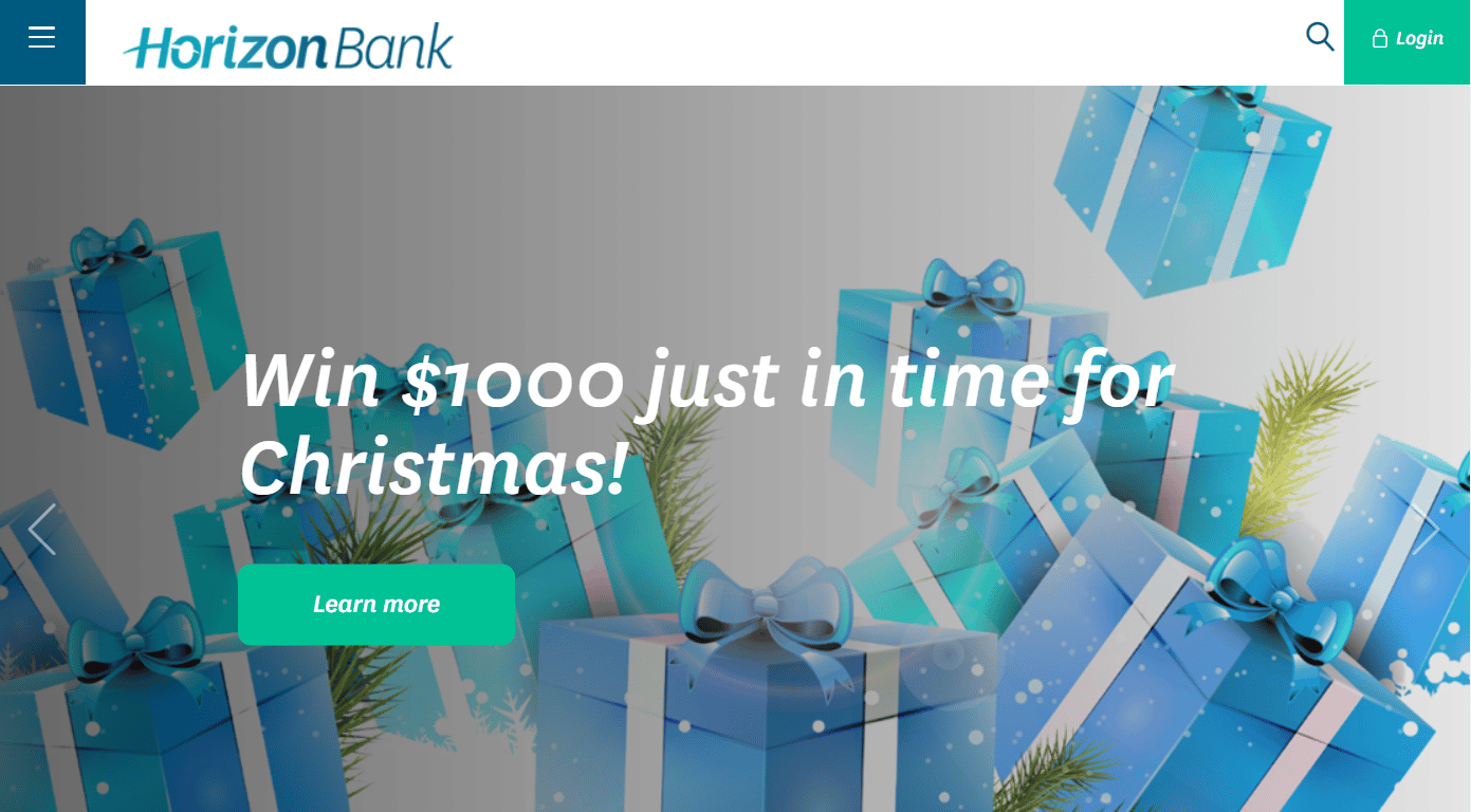 Horizon Bank web sitesi