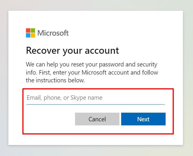 Wpisz swój adres e-mail i naciśnij przycisk Dalej. | Jak odzyskać stare konto Xbox One?